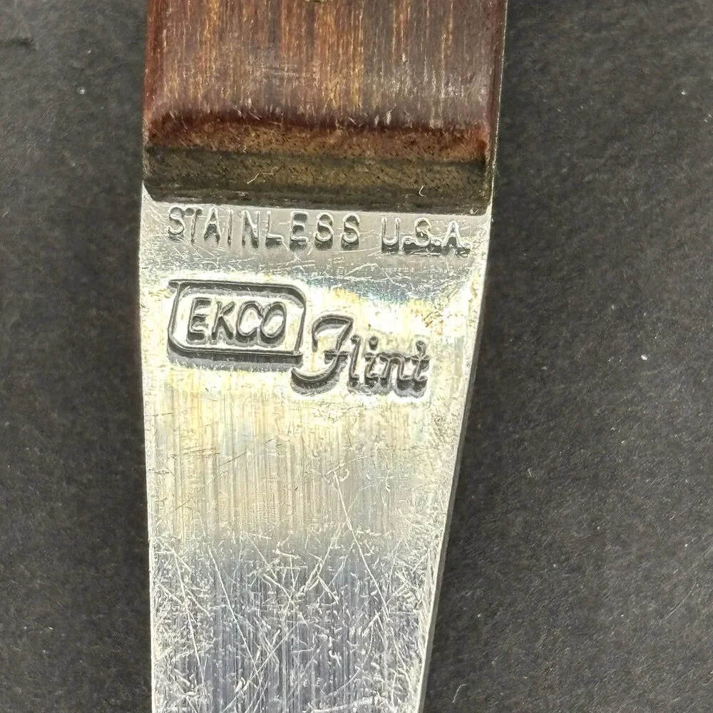 EKCO Flint 2 Prong 12” Meat‎ Carving Fork Mid Century Modern Stainless Vintage
